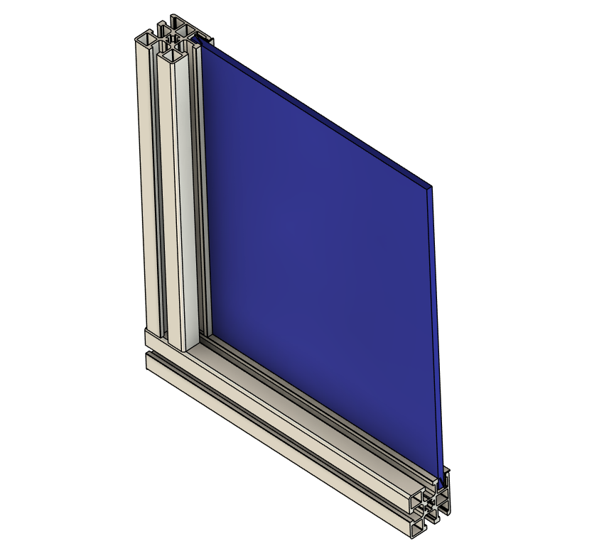 10-4545FP1-0 MODULAR SOLUTIONS ENCLOSURE PROFILE<BR>45MM X 45MM, ONE SMOOTH SIDE, 1 METER LENGTH